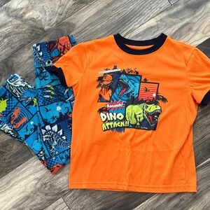 Joe Boxer Dinosaur Pajama Set, size M 8
